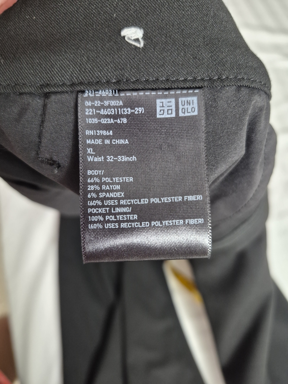 XL Classic Wide-Leg Dress Pants - Black - Picture 13 of 14